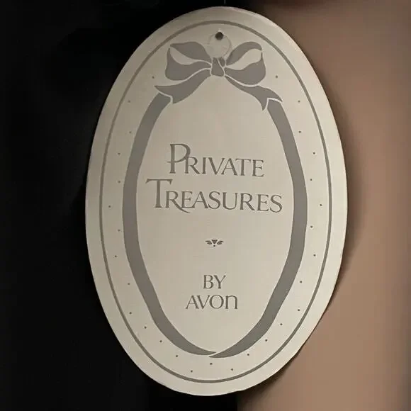 Avon Gold N’ Glamour Black Caftan Dress Private Treasures Glitter Size Med Large - Picture 3 of 6